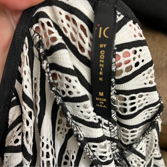 Ic by Connie K Open Front Cardigan Medium M Cascading Art To Wear - Picture 3 of 8